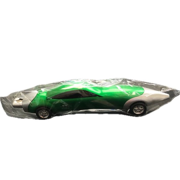 3/$20 Novelty Green Plastic Car Pen BallPoint Wheels Roll Cute Fun 5.5" Long - Picture 2 of 4